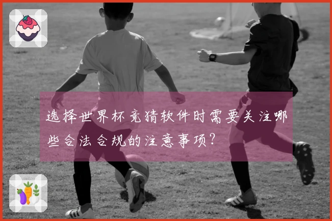 选择世界杯竞猜软件时需要关注哪些合法合规的注意事项？